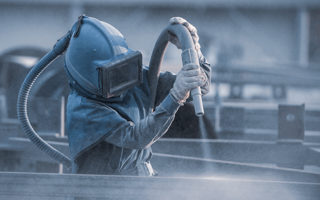 Preparing metal after Dustless Blasting